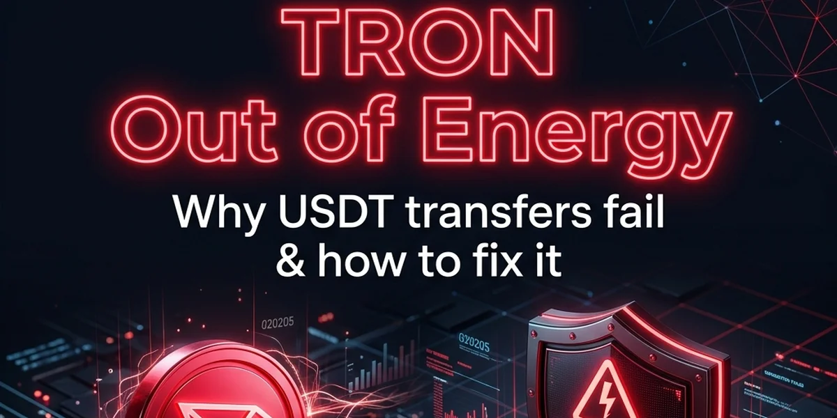 TRON Out of Energy Error: Why USDT Transfers Fail and How to Fix It