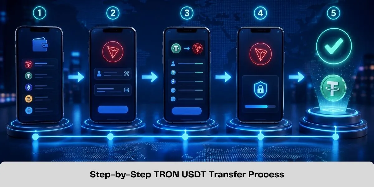 Step-by-Step TRON USDT Transfer Process