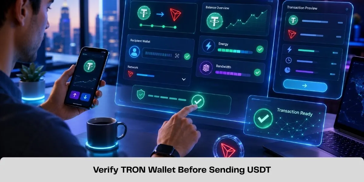 Verify TRON Wallet Before Sending USDT