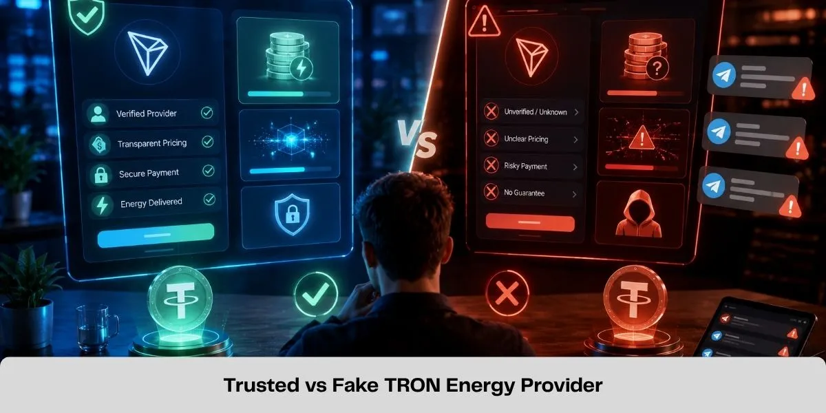 Trusted vs Fake TRON Energy Provider