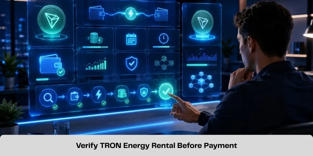 Verify TRON Energy Rental Before Payment