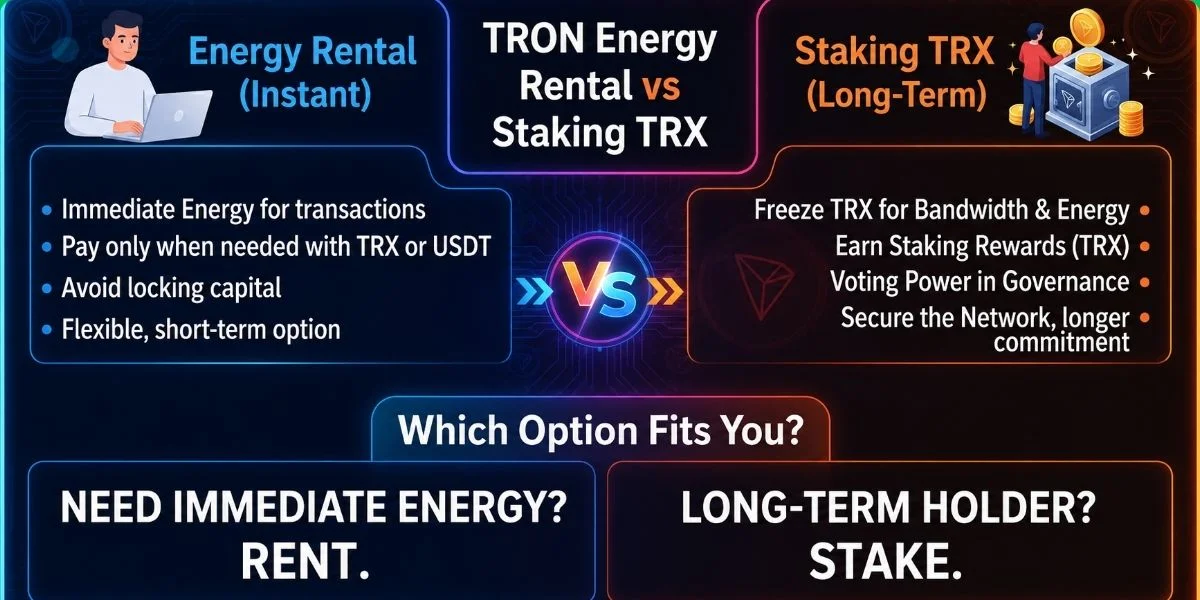 TRON Energy Rental vs Staking 2