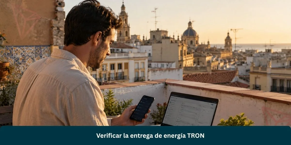 Verificar la entrega de energía TRON