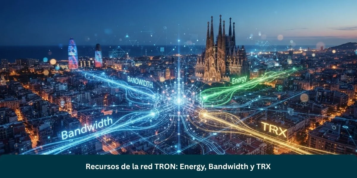 Recursos de la red TRON Energy, Bandwidth y TRX