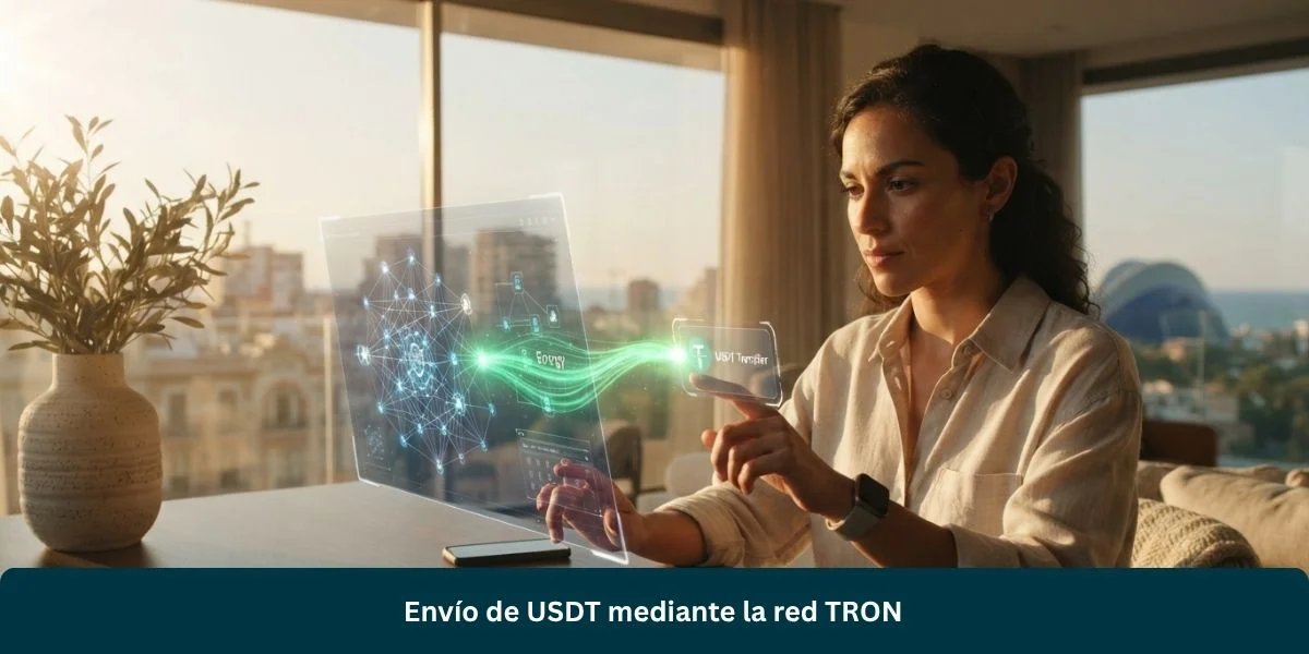 Envío de USDT mediante la red TRON