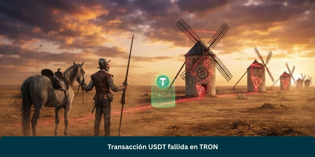 Transacción USDT fallida en TRON