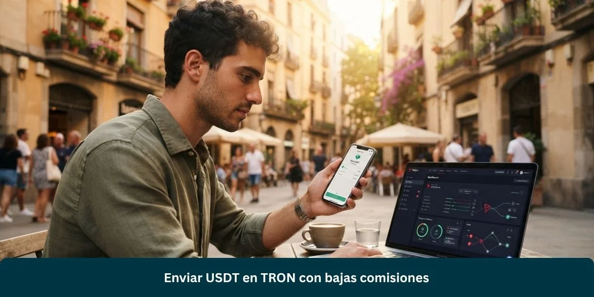 Enviar USDT en TRON con bajas comisiones
