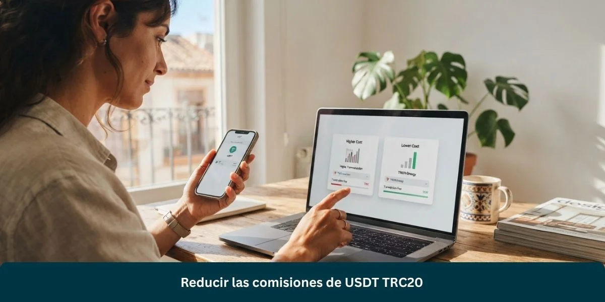 Reducir las comisiones de USDT TRC20