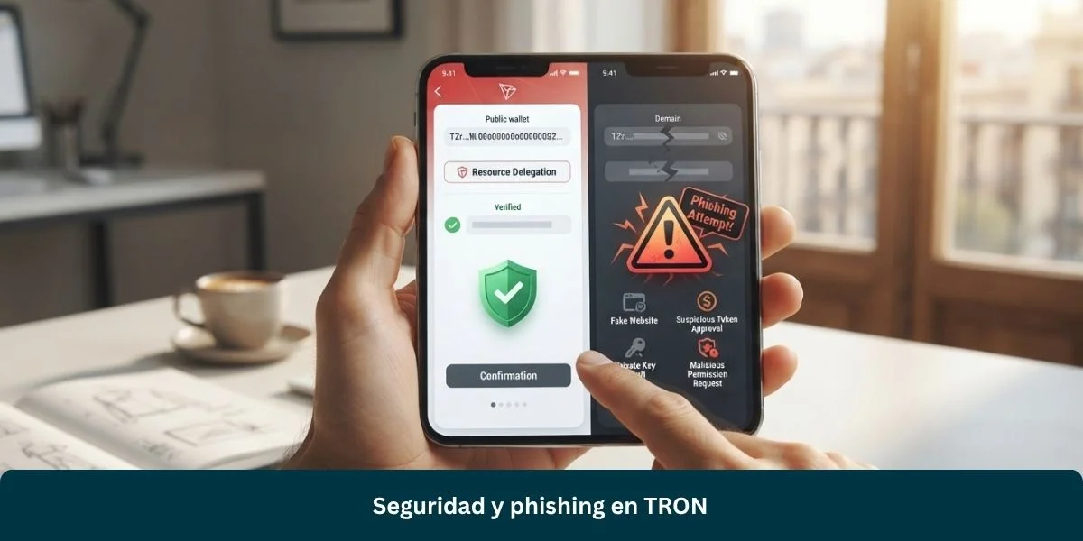 Seguridad y phishing en TRON