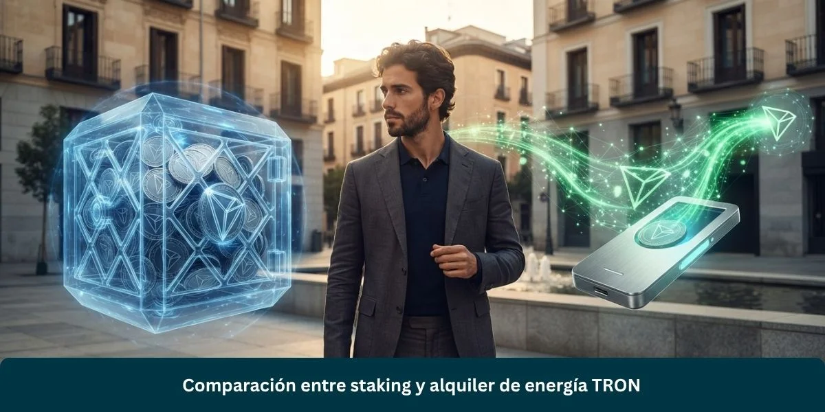Comparación entre staking y alquiler de energía TRON
