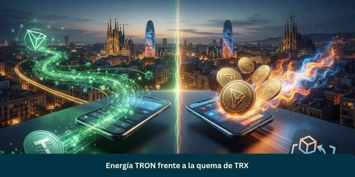 Energía TRON frente a la quema de TRX