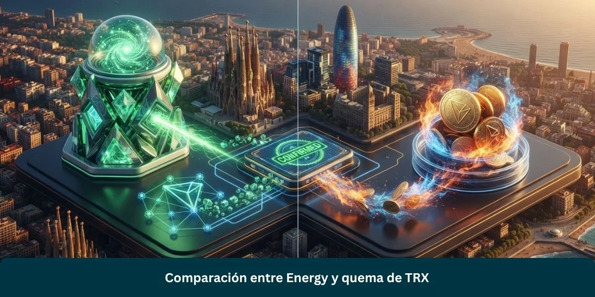 Comparación entre Energy y quema de TRX