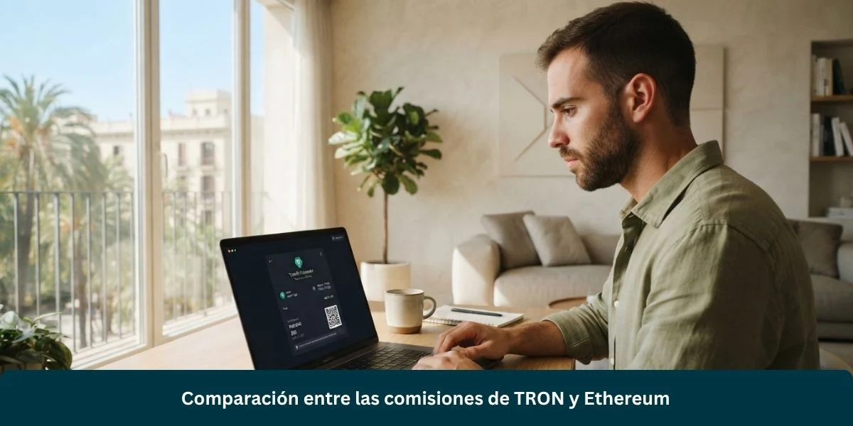 Comparación entre las comisiones de TRON y Ethereum