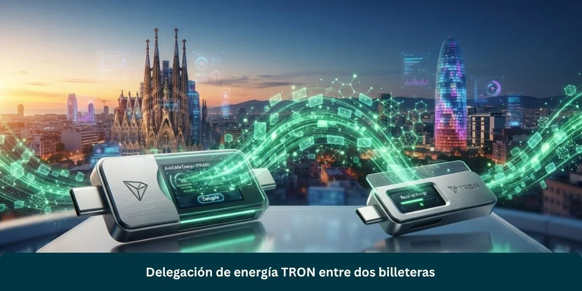 Delegación de energía TRON entre dos billeteras