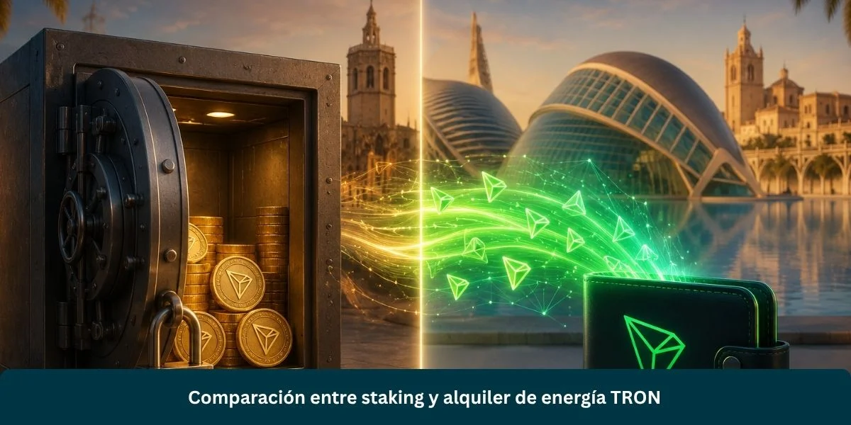 Comparación entre staking y alquiler de energía TRON