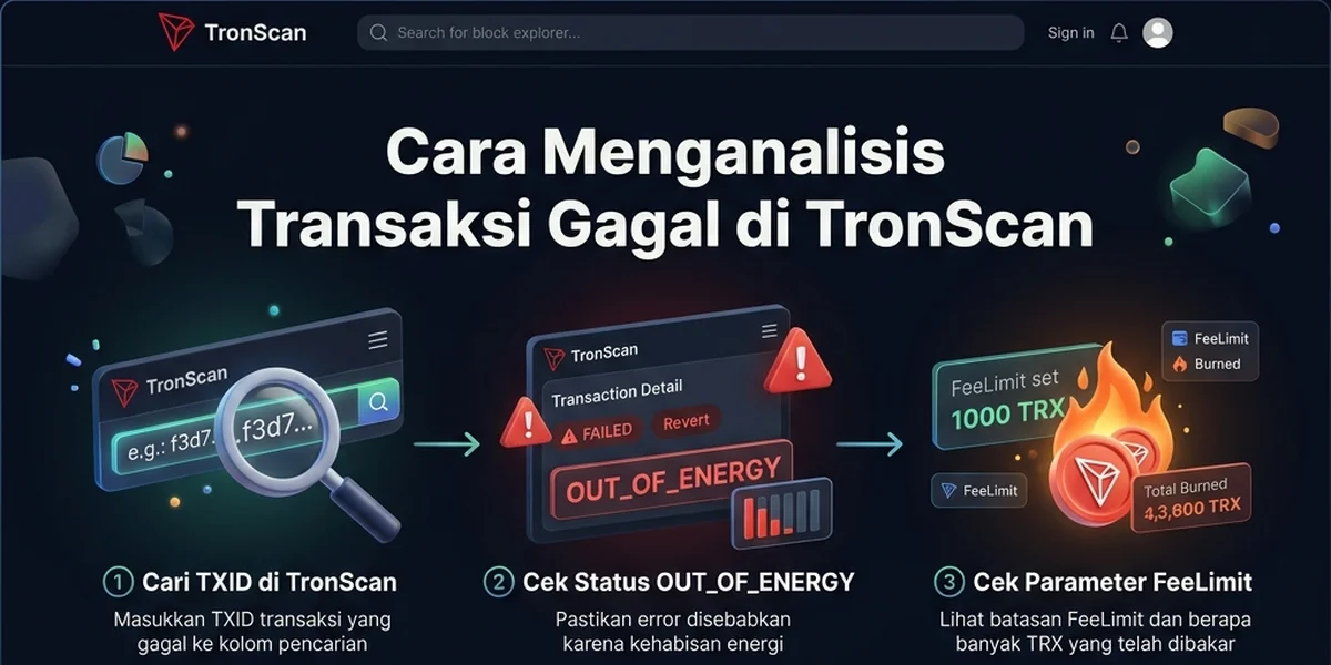 Menganalisis transaksi TRON yang gagal