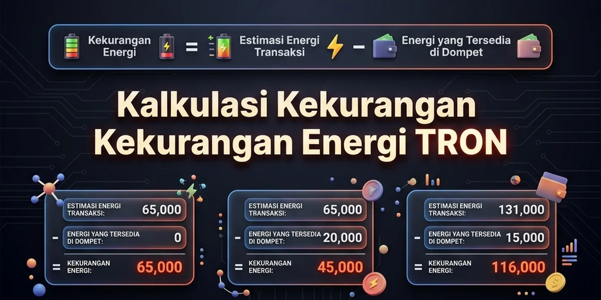 Kalkulasi kekurangan Energi TRON