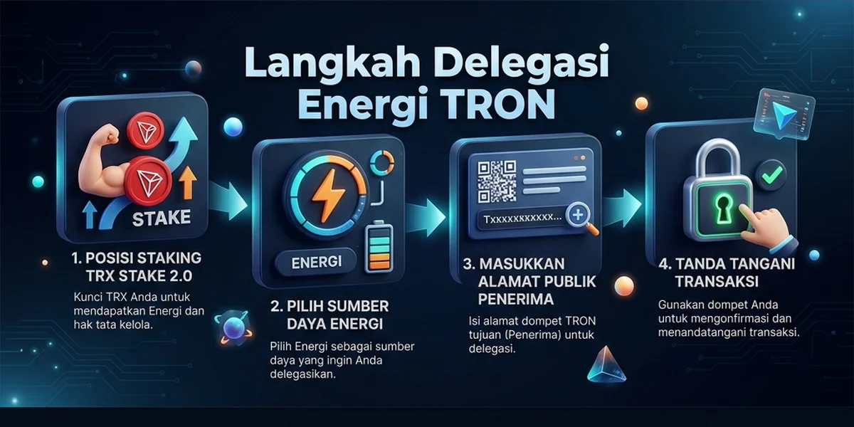 Cara delegasi Energi TRON secara aman