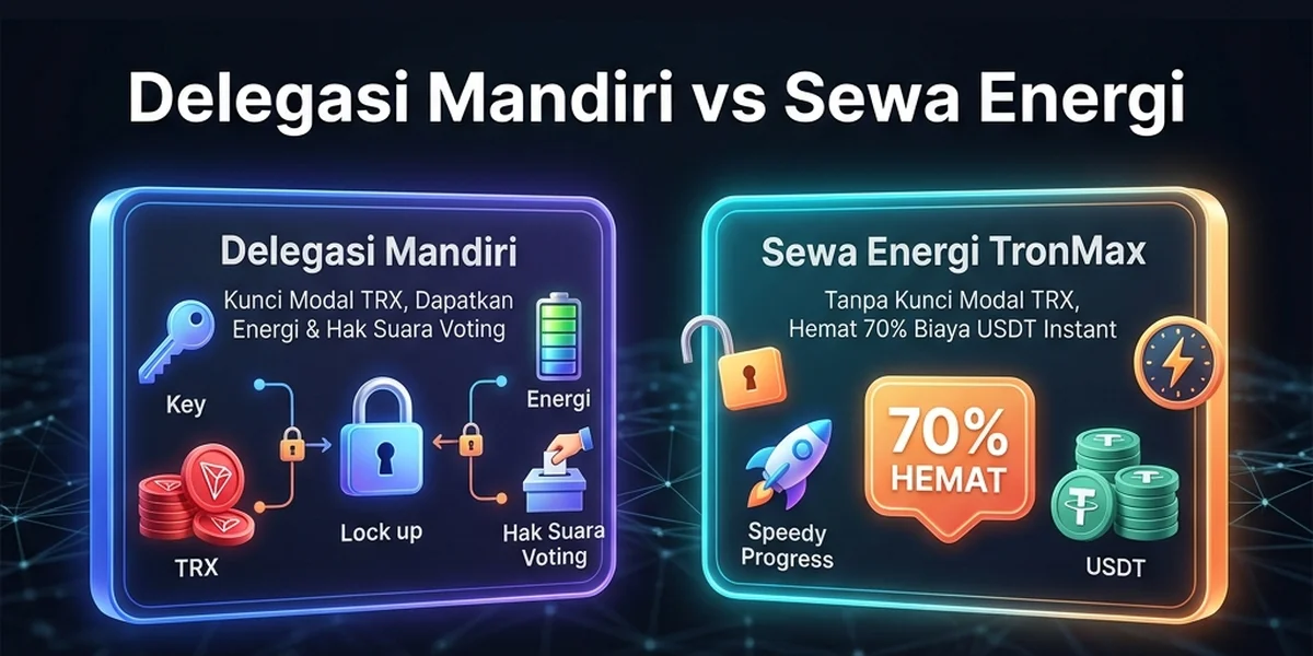 Delegasi Energi TRON vs Sewa Energi