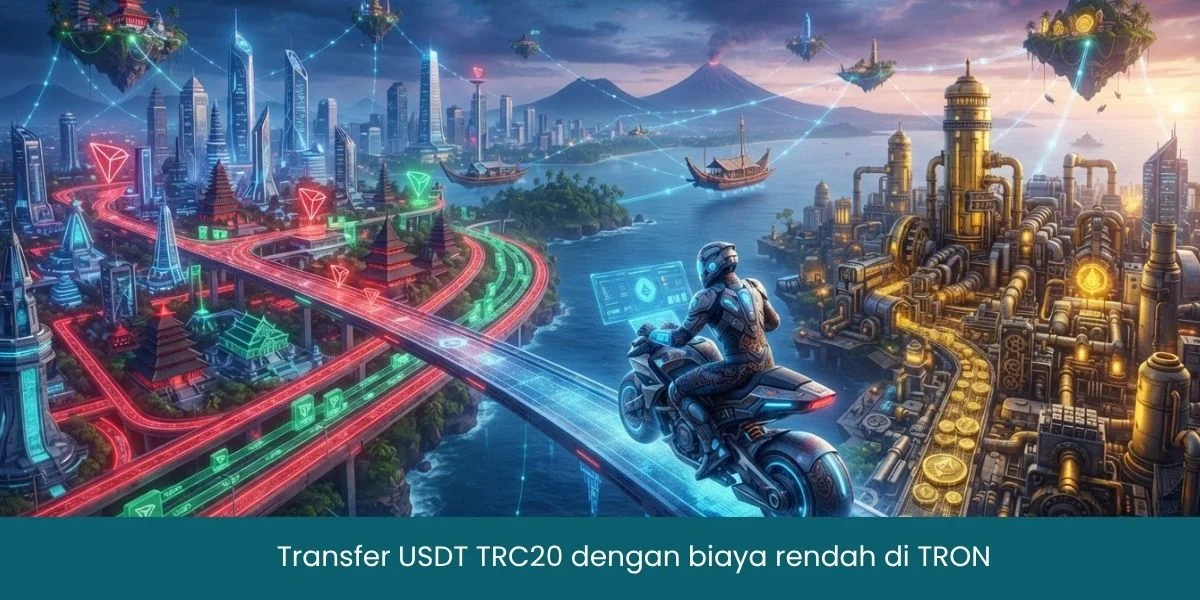 Transfer USDT TRC20 dengan biaya rendah di TRON