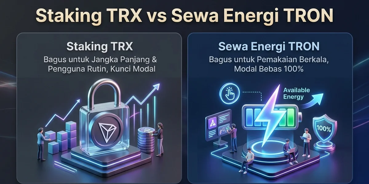 Staking TRX vs Sewa Energi