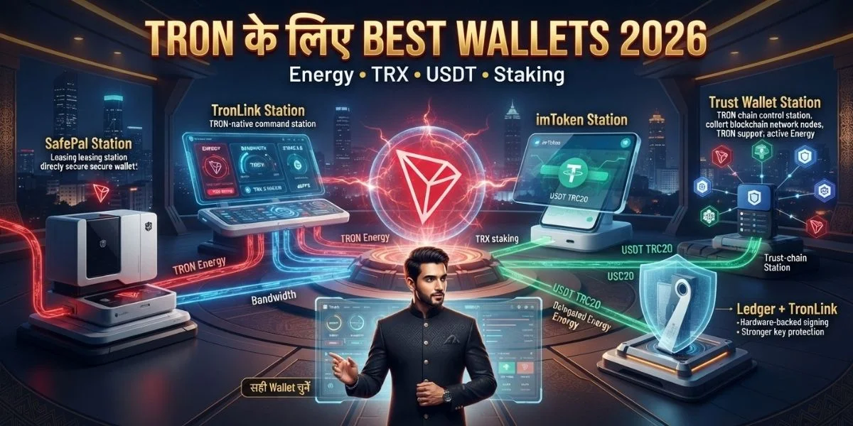TRON Energy मैनेज करने के लिए Best Crypto Wallets
