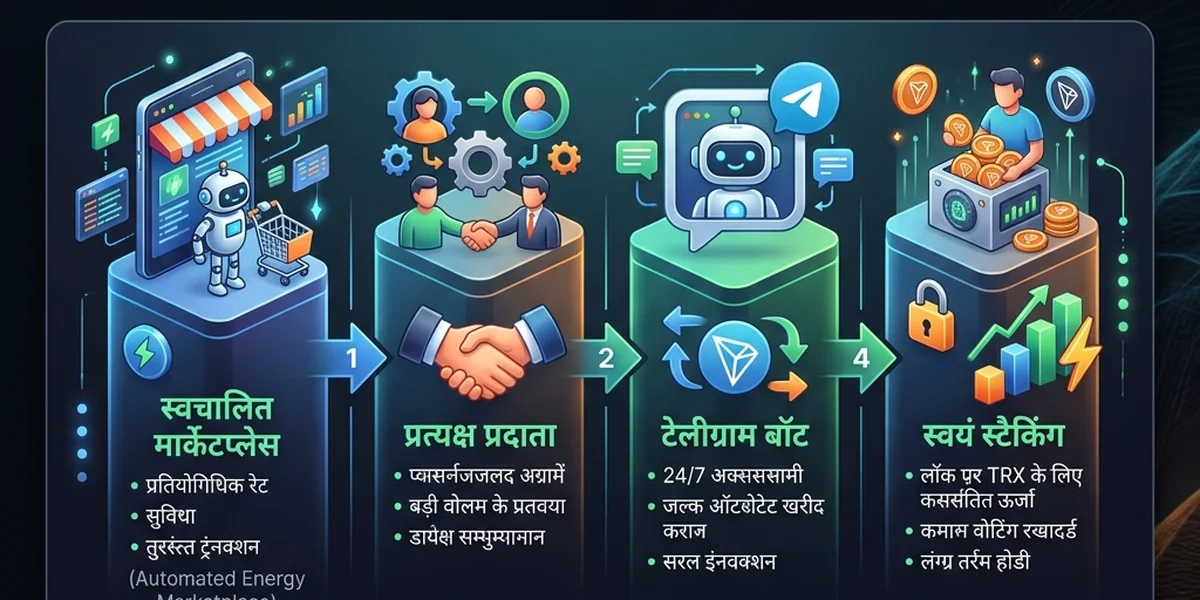 TRON Energy विकल्प: मार्केटप्लेस vs स्टैकिंग vs बॉट