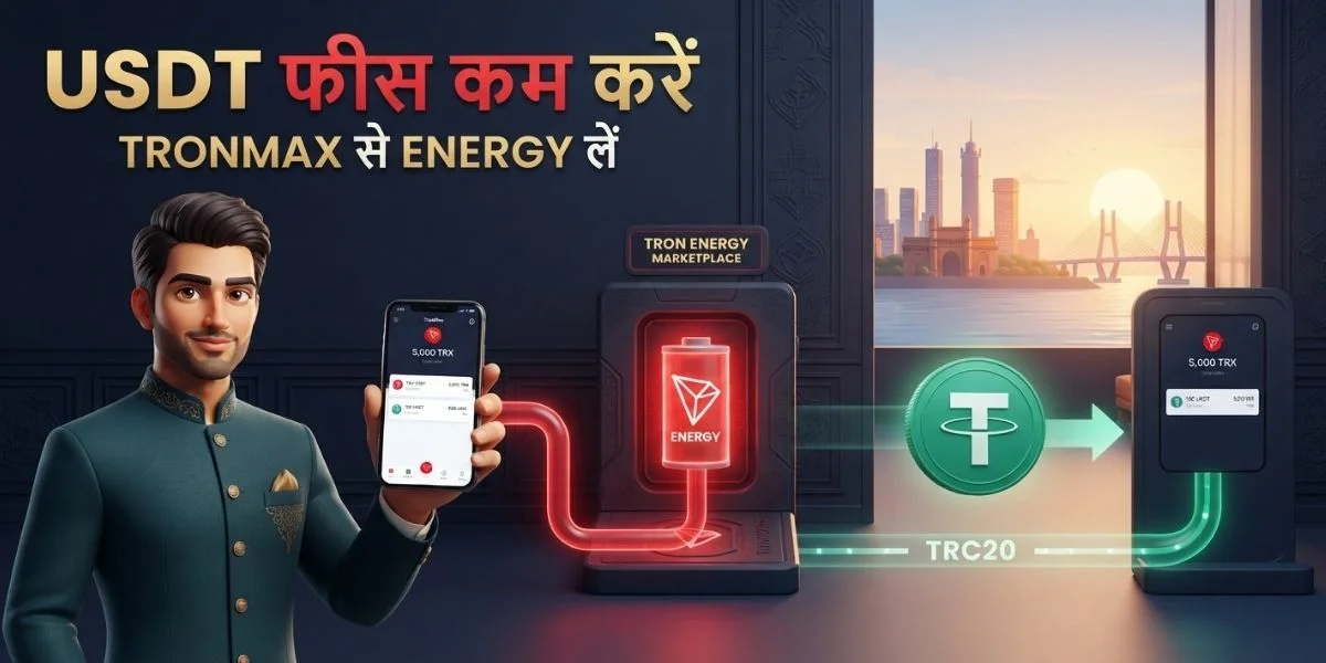 TronMax से TRON Energy लेकर USDT TRC20 फीस कम करें