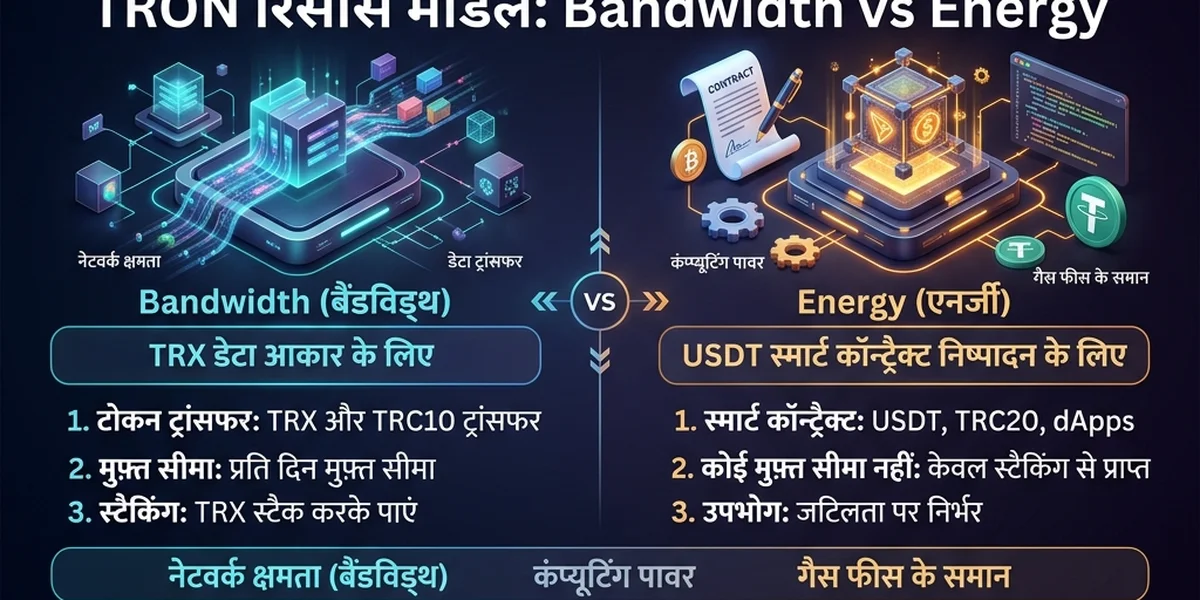 TRON रिसोर्स मॉडल: Bandwidth vs Energy