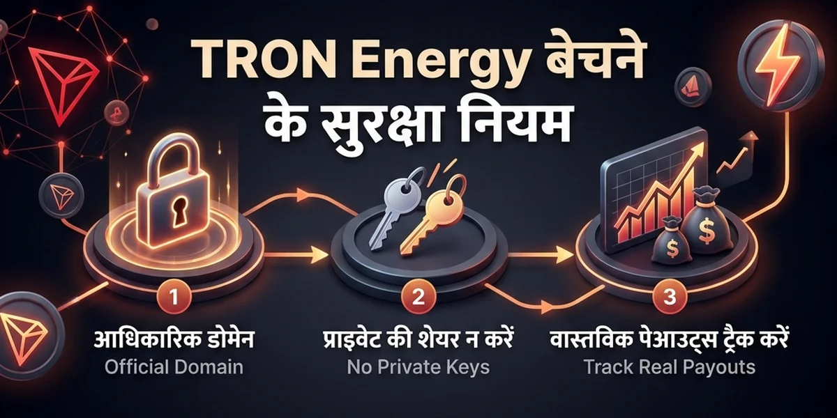 TRON Energy बेचने के सुरक्षा नियम