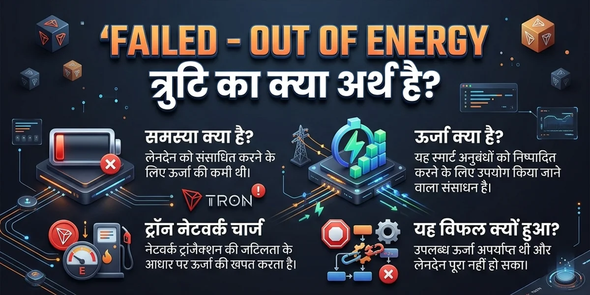 TRON Out of Energy त्रुटि का क्या अर्थ है?