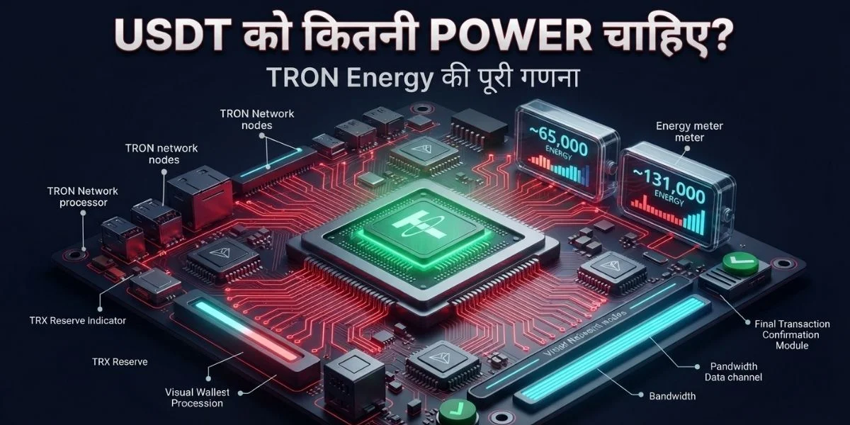 TRON पर USDT भेजने के लिए Energy की गणना