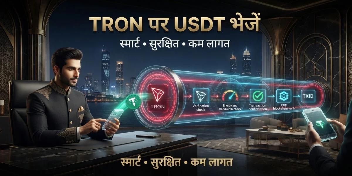 TRON नेटवर्क पर USDT TRC20 ट्रांसफर गाइड