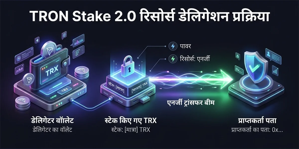 TRON Stake 2.0 रिसोर्स डेलिगेशन