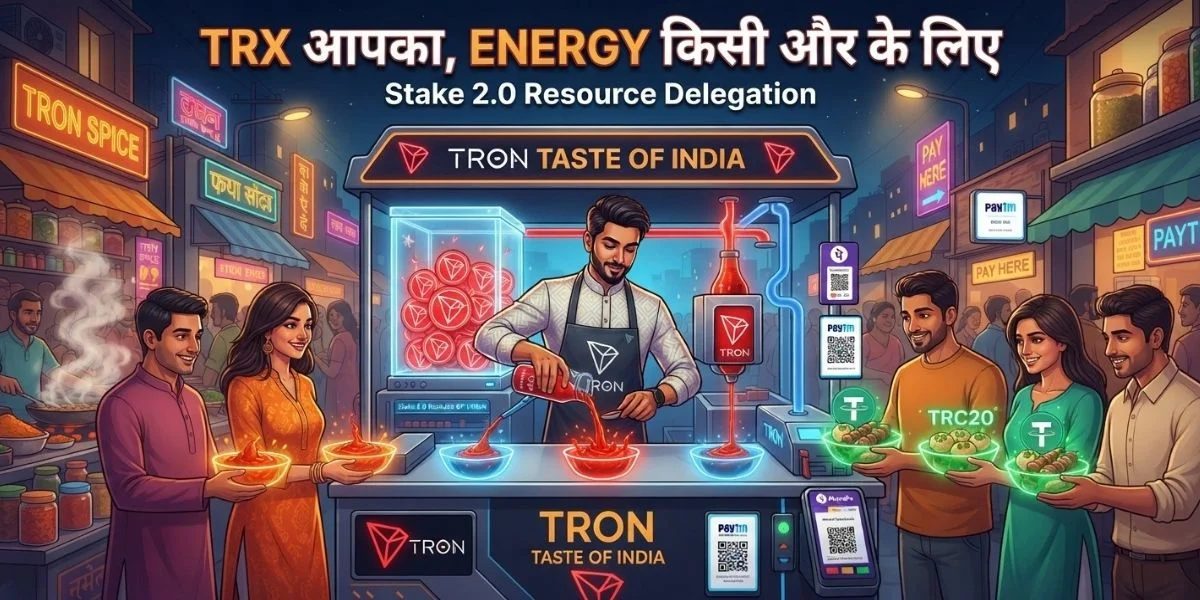 Stake 2.0 में TRX रखकर TRON Energy दूसरे Wallet को Delegate करें