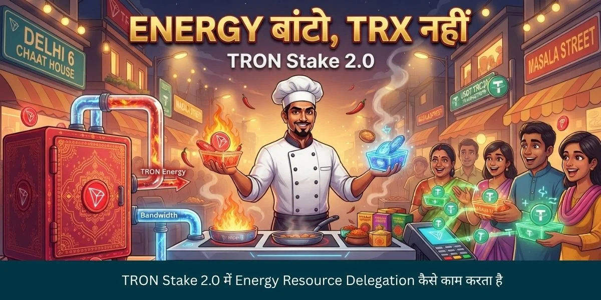 TRON Stake 2.0 में Energy Resource Delegation कैसे काम करता है