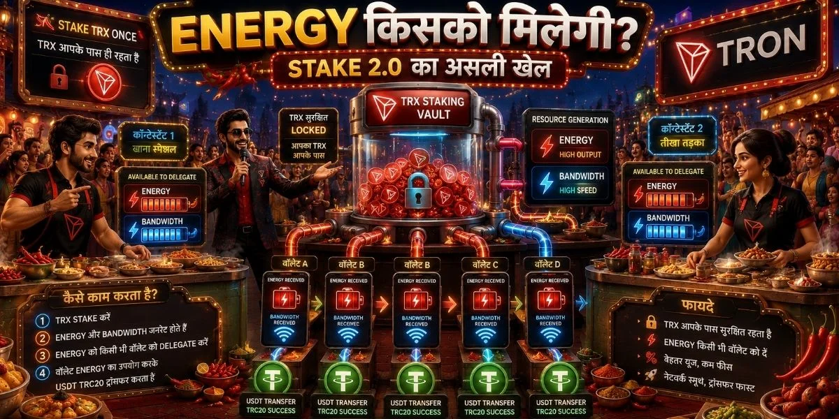 TRON Stake 2.0 में Energy और Bandwidth Delegation की पूरी गाइड