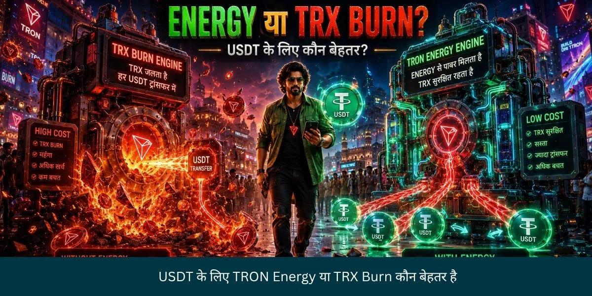 USDT के लिए TRON Energy या TRX Burn कौन बेहतर है