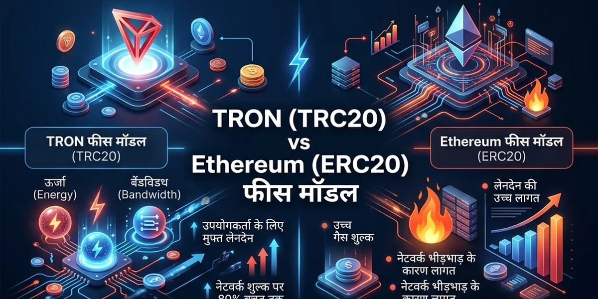 TRON बनाम Ethereum फीस तुलना