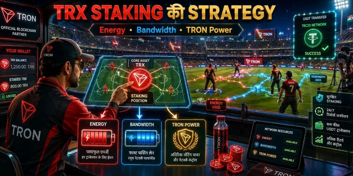 TRX Staking में Energy, Bandwidth और TRON Power कैसे काम करते हैं