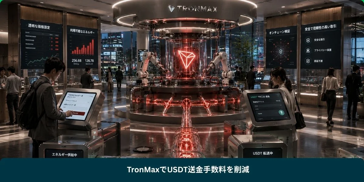 TronMaxでUSDT送金手数料を削減