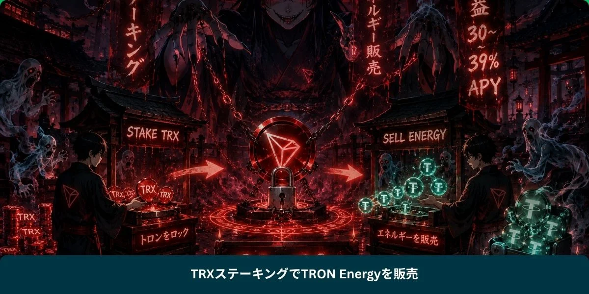 TRXステーキングでTRON Energyを販売