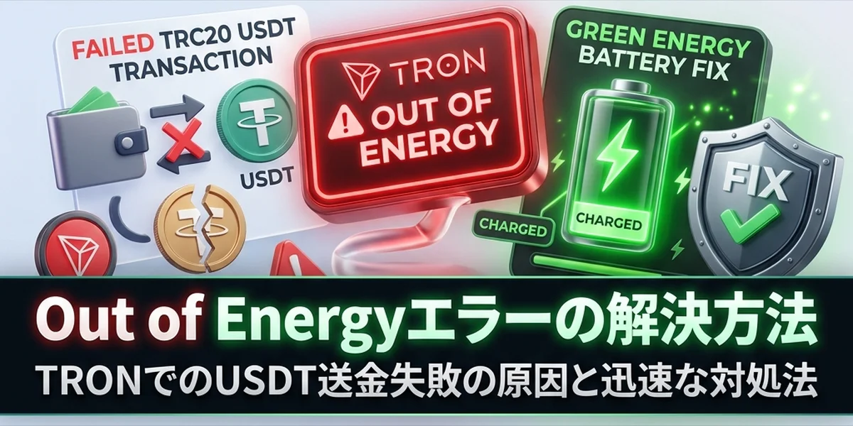 TRONの「Out of Energy」エラー原因とUSDT送金失敗の迅速な解決ガイド