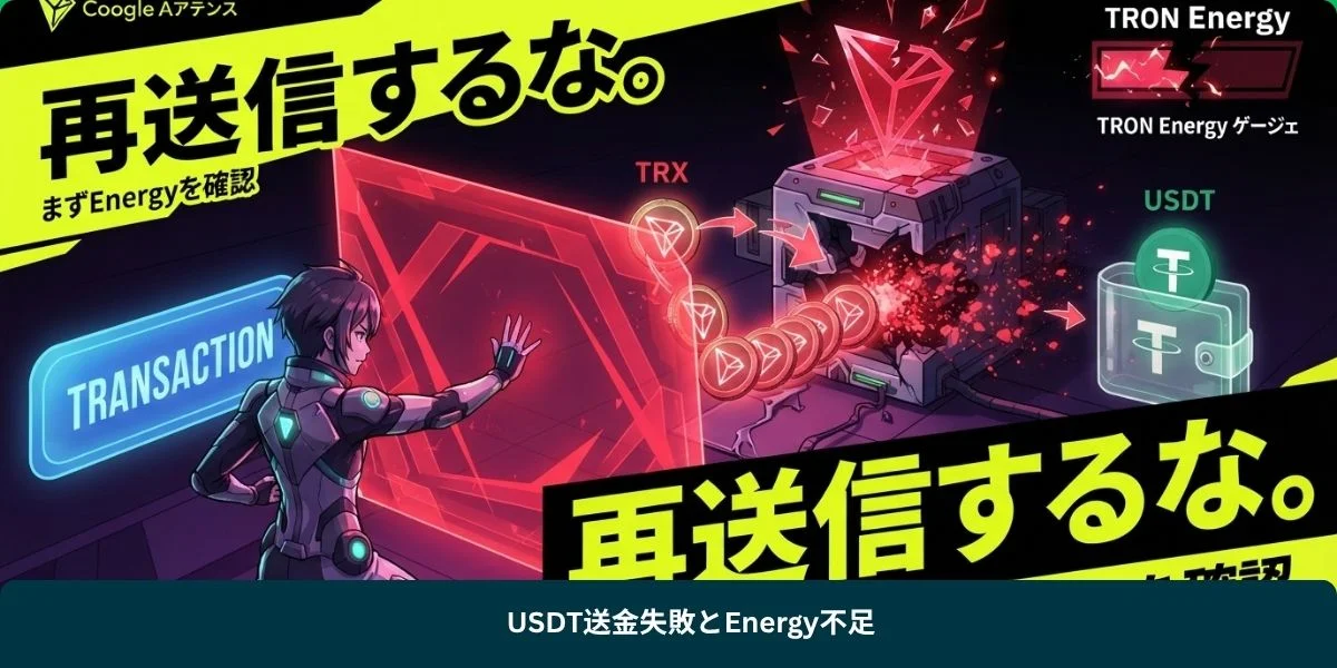 USDT送金失敗とEnergy不足
