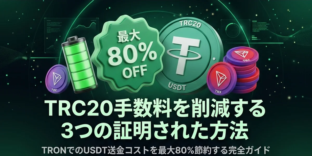 TRC20手数料を削減する方法：USDT送金コストを抑える3つの実証済み戦略
