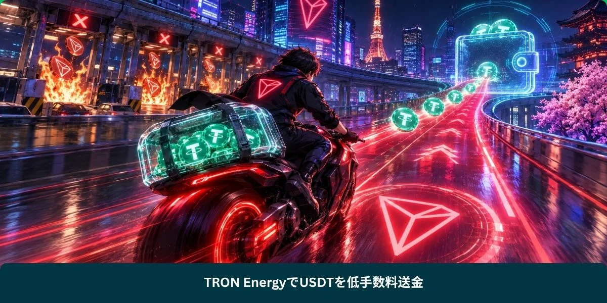 TRON EnergyでUSDTを低手数料送金