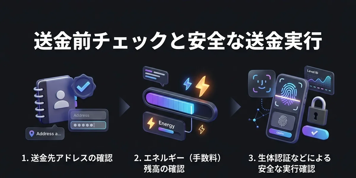 ウォレットの事前確認手順