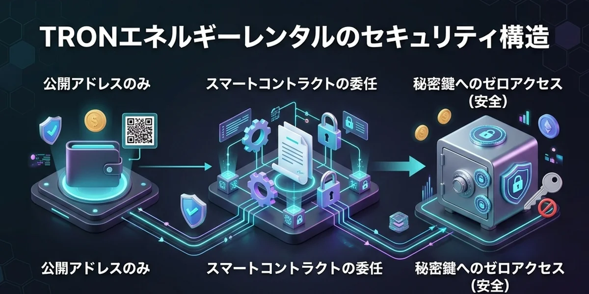 TRONエネルギーレンタルのセキュリティ構造