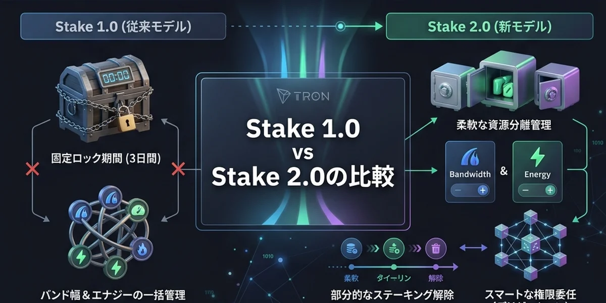 TRON Stake 2.0のリソース委任の仕組み