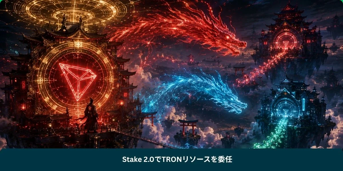 Stake 2.0でTRONリソースを委任